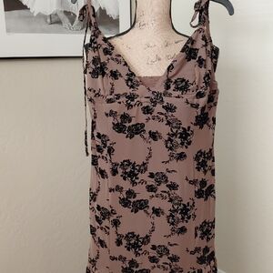 DOLLSKILL DELIAS INTERNET FABULOUS MIDI DRESS BROWN 1X